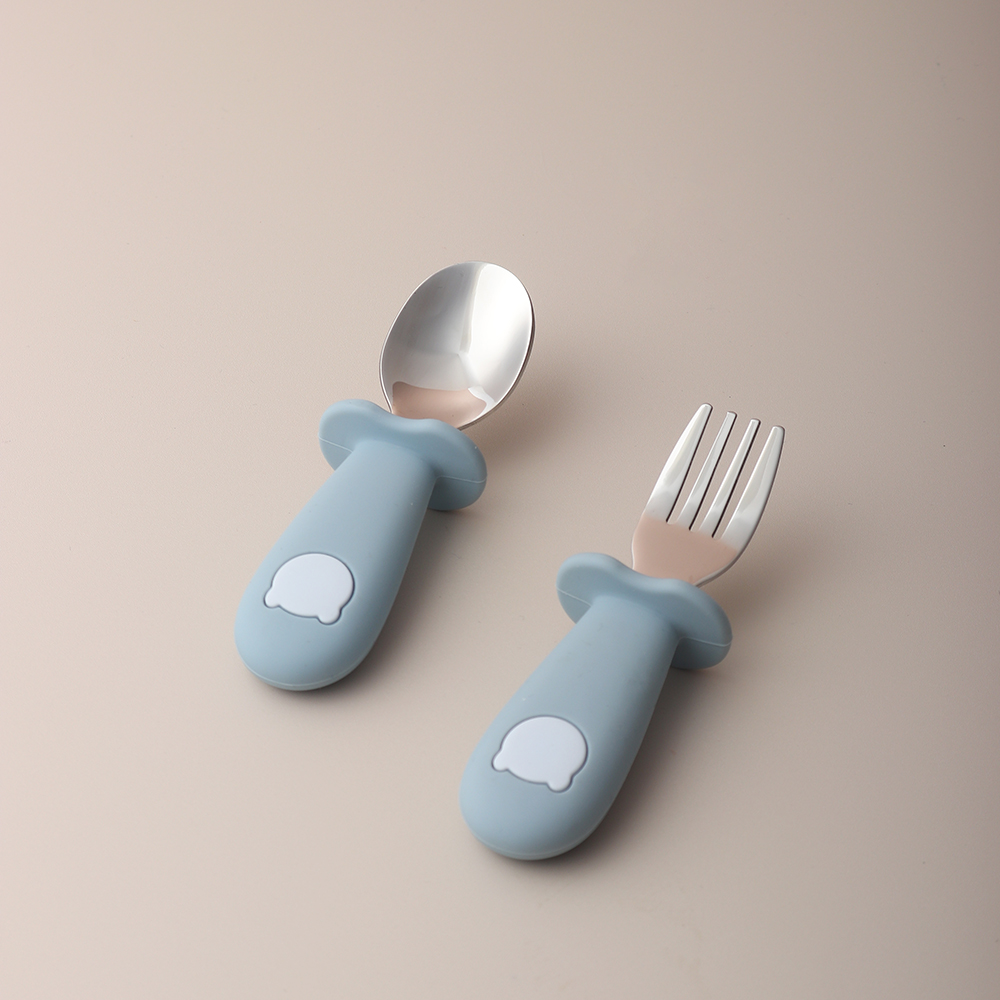 Baby Food Feeder - Силиконовая ложка и вилка в форме