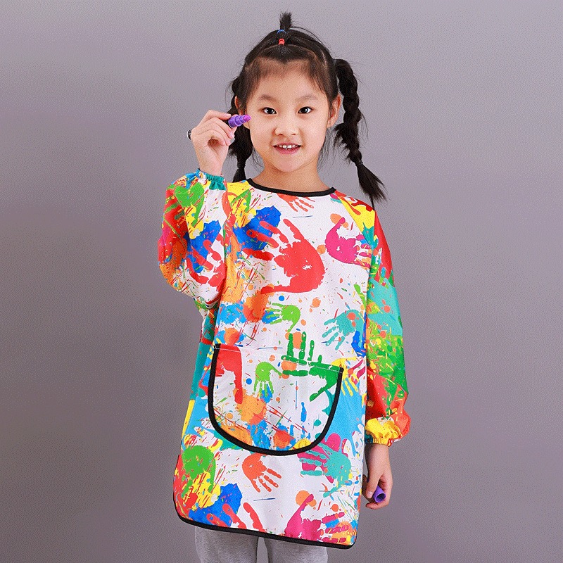 Bib Long Sleeve - Водонепроницаемый художественный фартук для малышей с