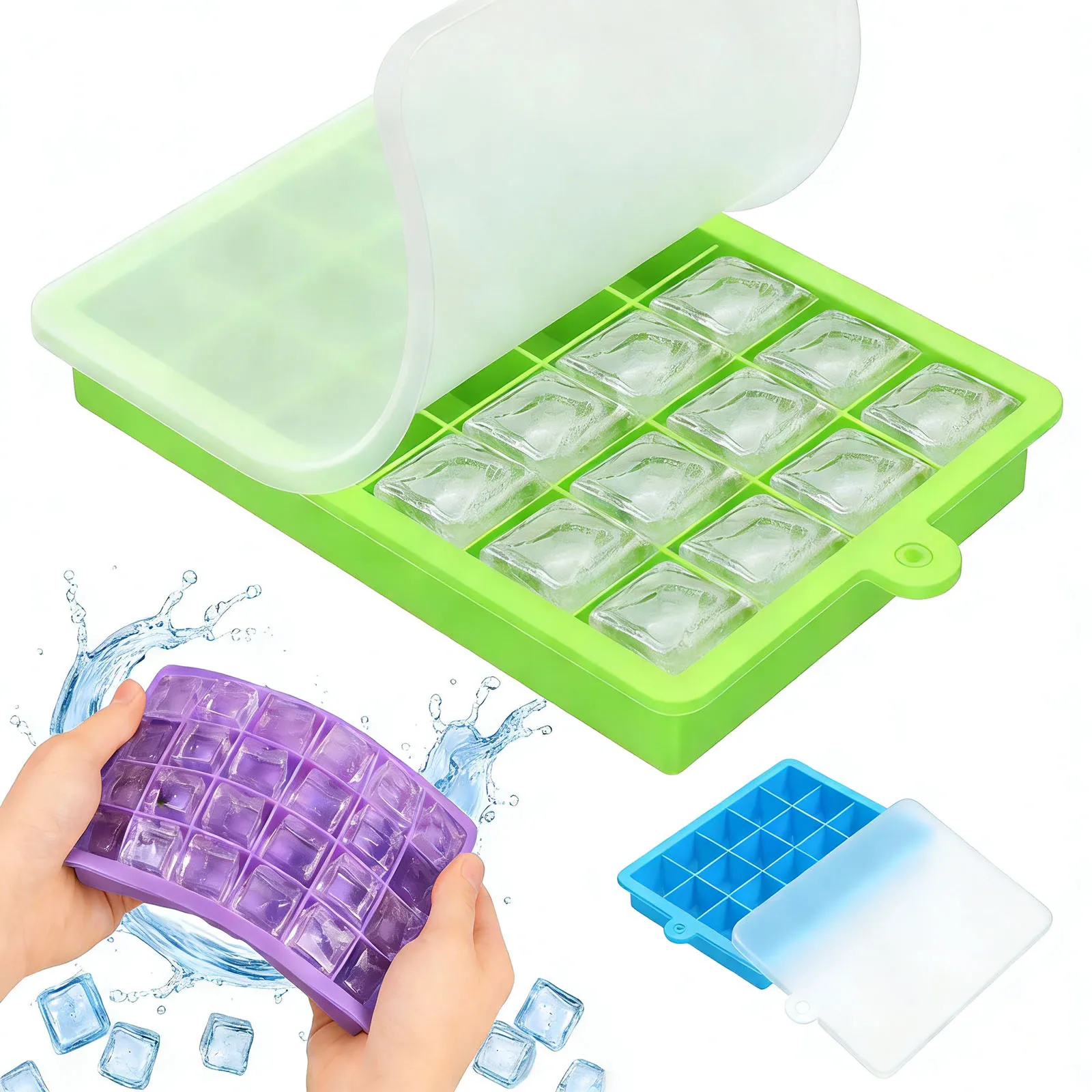 Baby Food Freezer Tray - Силиконовая форма для льда: легкое извлечение,
