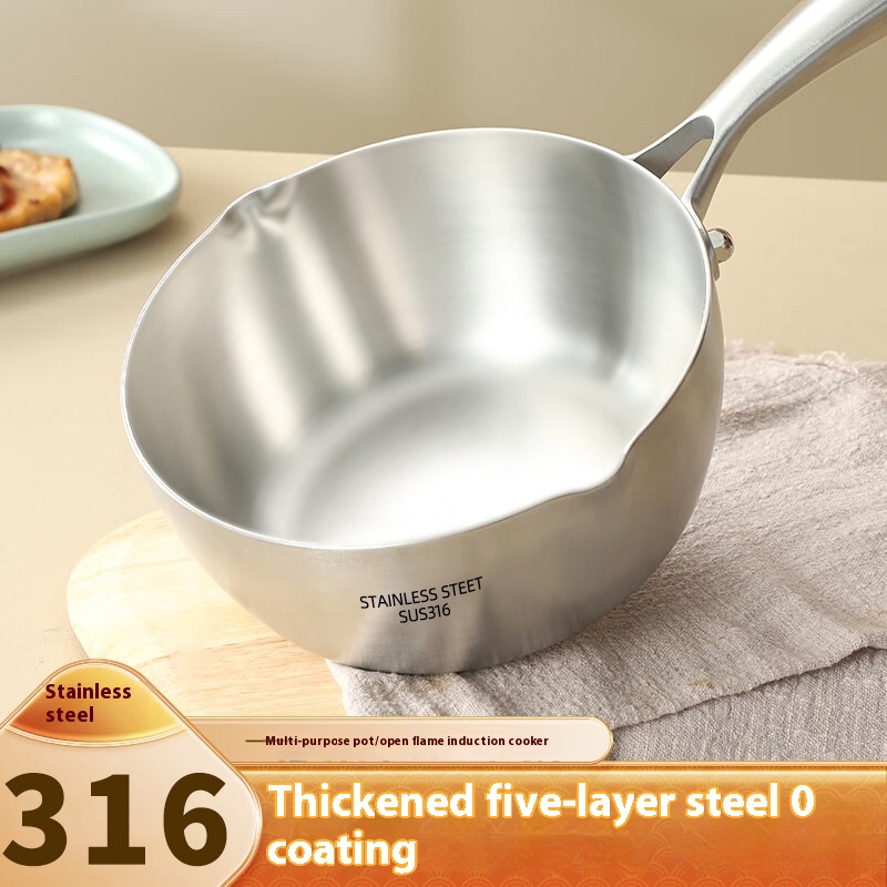 Baby Food Home - Утолщенная кастрюля из нержавеющей стали 316,
