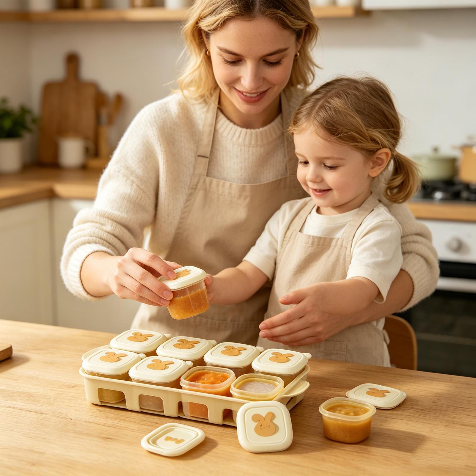 Контейнер-кубик для заморозки  – обзор и цена Baby Food Freezer Tray