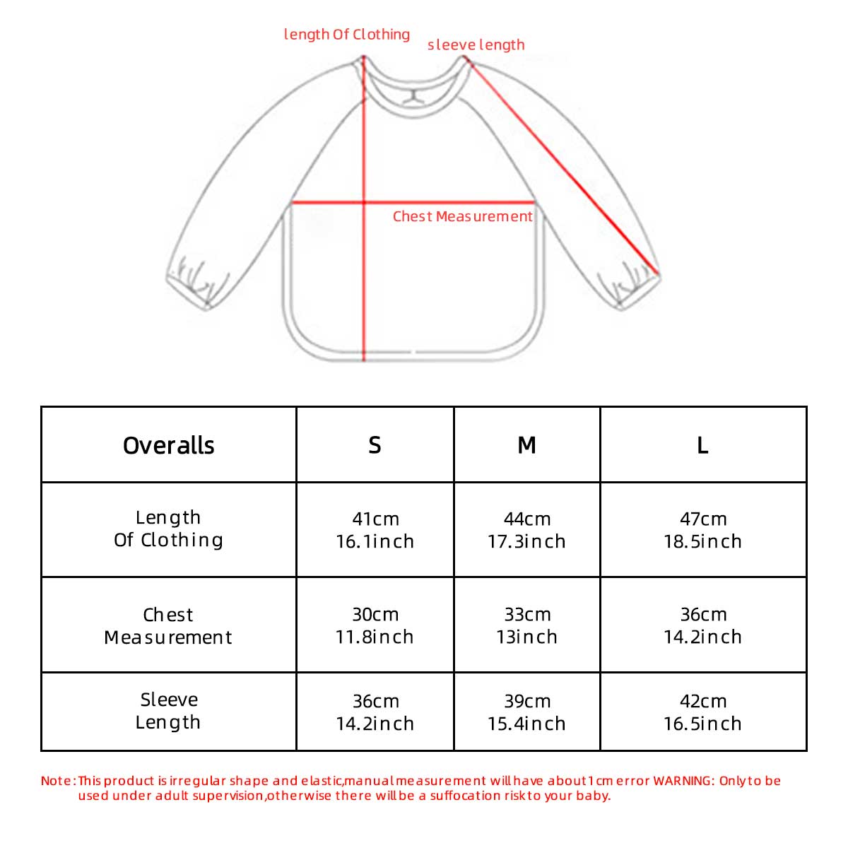 Детские нагрудники из искусств – обзор и цена Bib Long Sleeve