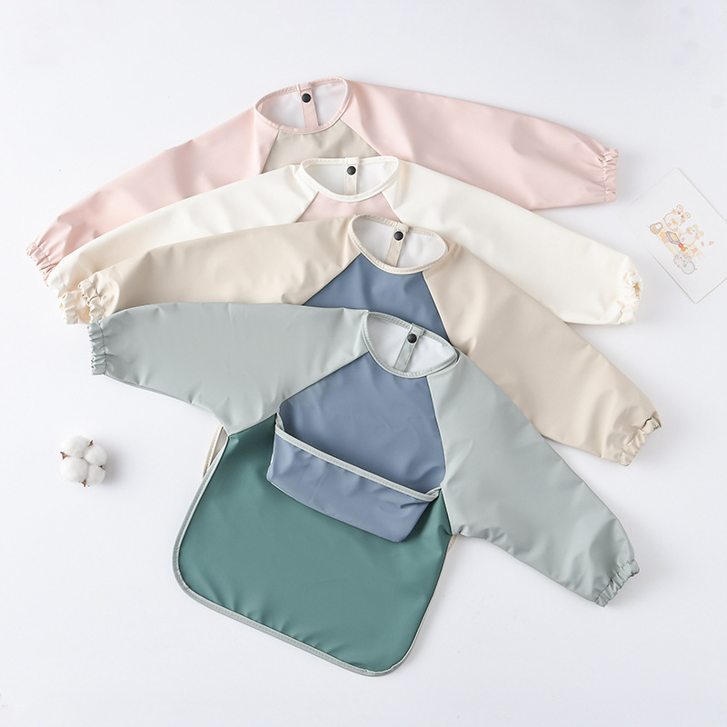 Детские нагрудники из искусств – обзор и цена Bib Long Sleeve