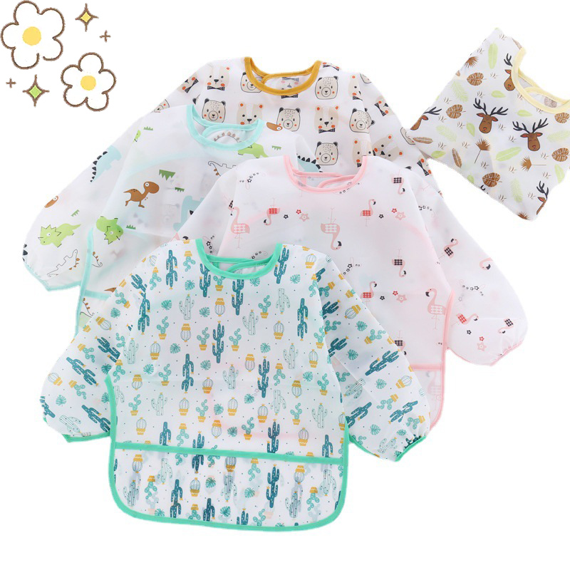 Детские силиконовые нагрудники – обзор и цена Bib Long Sleeve