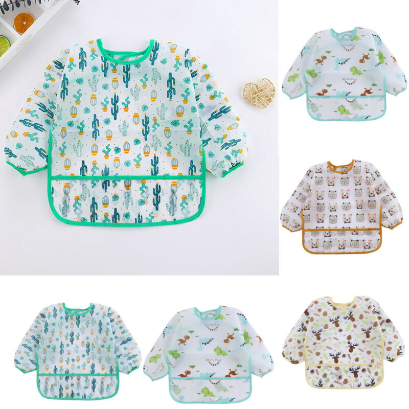 1 шт. Милый детский фартук-наг – обзор и цена Bib Long Sleeve