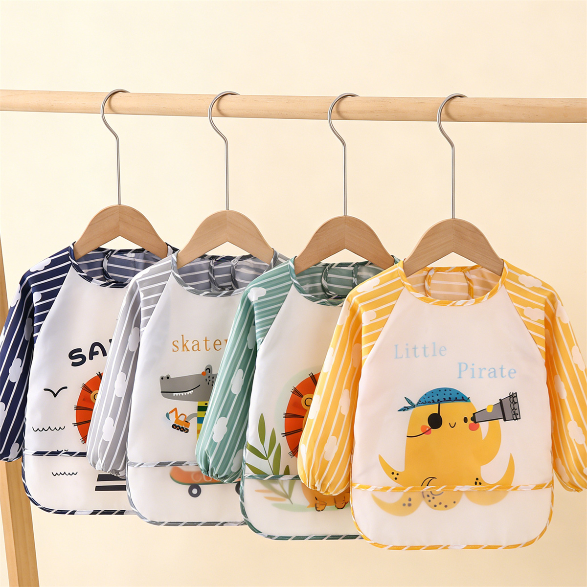 2 шт. водонепроницаемые детски – обзор и цена Bib Long Sleeve