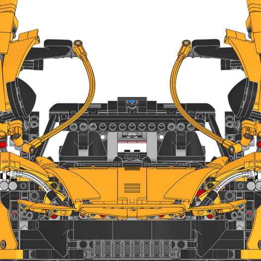 Желтый сборный спортивный авто – обзор и цена Lego Set Technic