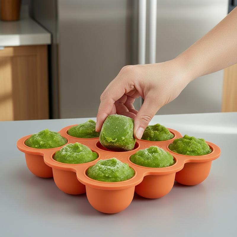 Силиконовый контейнер для детс – обзор и цена Baby Food Freezer Tray