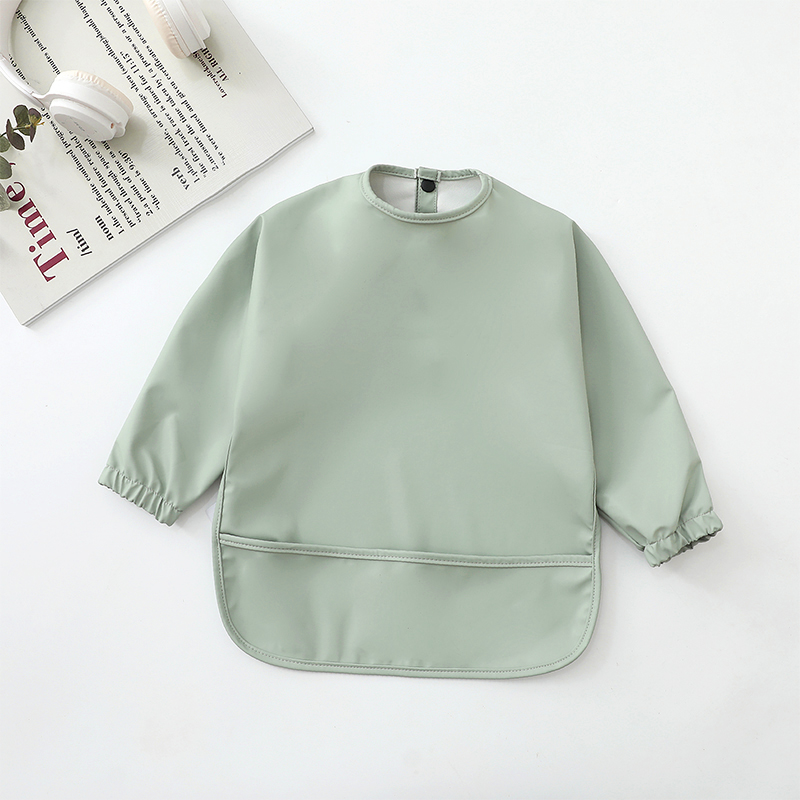 Детские нагрудники, однотонный – обзор и цена Bib Long Sleeve