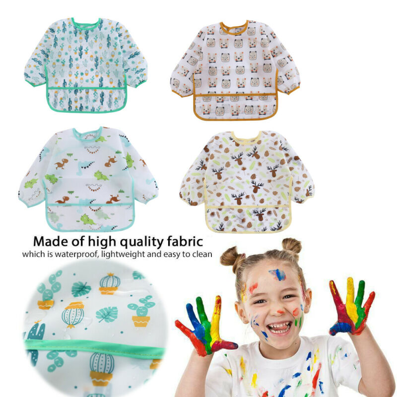 Детские нагрудники, новые милы – обзор и цена Bib Long Sleeve