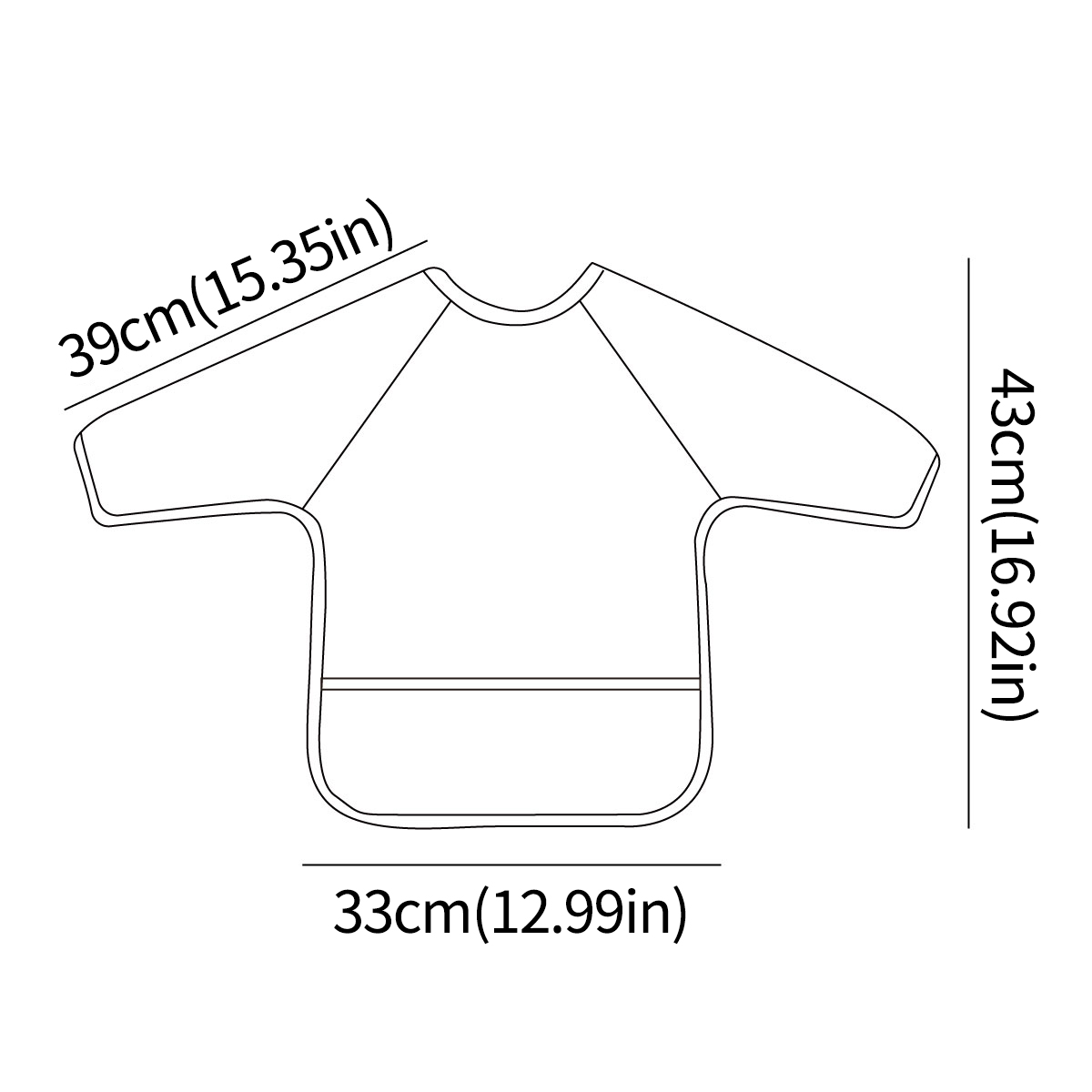 1 шт. Водонепроницаемый детски – обзор и цена Bib Long Sleeve