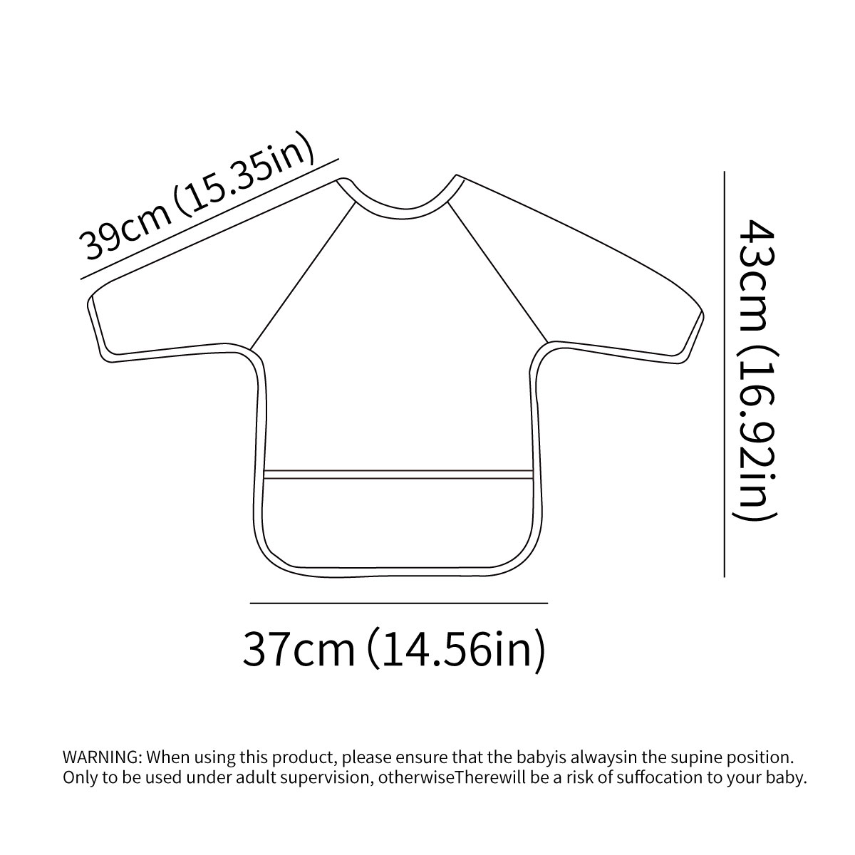 Детский нагрудник с длинными р – обзор и цена Bib Long Sleeve