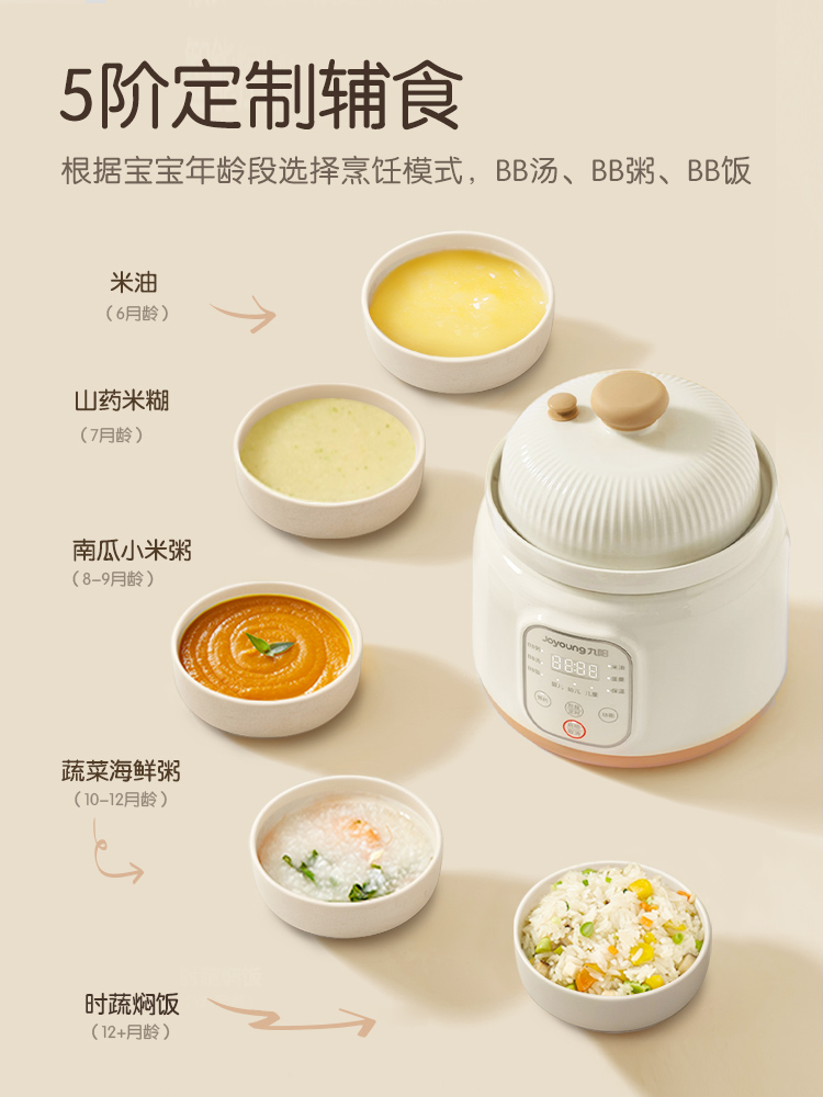 Jiuyang микродавление BB кастр – обзор и цена Baby Rice Food
